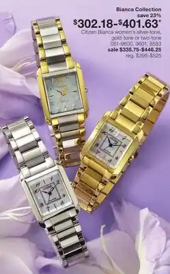 JC Penney Citizen Bianca women's silver-tone, gold-tone or two-tone offer