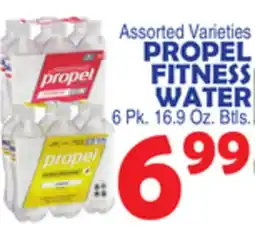 Bravo Supermarkets PROPEL FITNESS WATER 6 Pk. 16.9 Oz. Btls offer