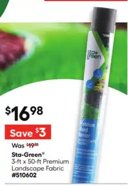 Lowe's 3-ft x 50-ft Premium Landscape Fabric offer