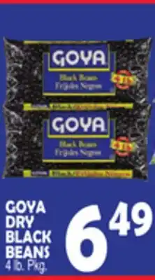Bravo Supermarkets GOYA DRY BLACK BEANS offer