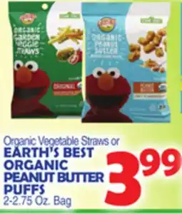 Bravo Supermarkets EARTH'S BEST ORGANIC PEANUT BUTTER PUFFS offer