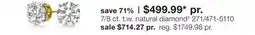 JC Penney 7/8 ct. t.w. natural diamond‡ offer