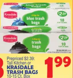 Bravo Supermarkets KRASDALE TRASH BAGS offer