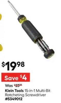 Lowe's 15-in-1 Multi-Bit Ratcheting Screwdriver offer