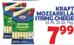 Bravo Supermarkets KRAFT MOZZARELLA STRING CHEESE offer