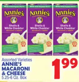 Bravo Supermarkets ANNIE'S MACARONI & CHEESE offer