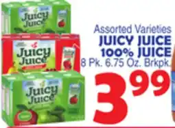 Bravo Supermarkets JUICY JUICE 100% JUICE offer