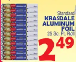 Bravo Supermarkets KRASDALE ALUMINUM FOIL offer
