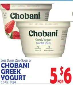 Bravo Supermarkets CHOBANI GREEK YOGURT offer