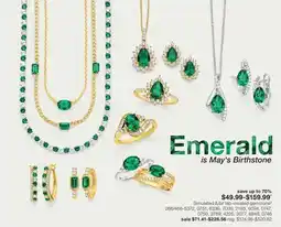 JC Penney Simulated &/or lab-created gemstones§ offer
