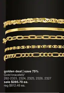 JC Penney Gold bracelets‡ offer