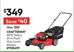 Lowe's M110 140cc 21-in Push Gas Lawn Mower offer