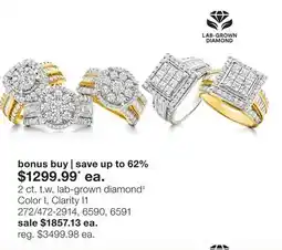 JC Penney 2 ct. t.w. lab-grown diamond‡ offer