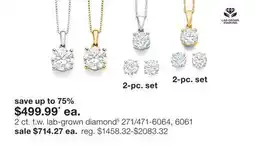 JC Penney 2 Ct. T.W. Lab-Grown Diamond§ offer