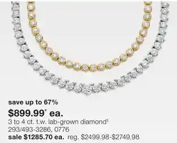 JC Penney 3 to 4 ct. t.w. lab-grown diamond§ offer