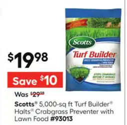 Lowe's 5,000-sq ft Turf Builder Halts Crabgrass Preventer with Lawn Food offer