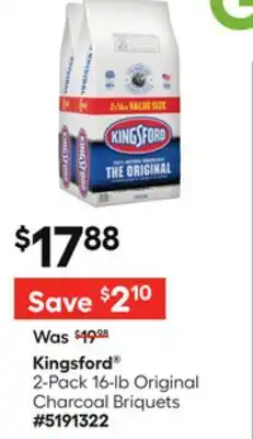 Lowe's 2-Pack 16-lb Original Charcoal Briquets offer