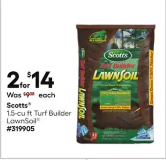 Lowe's 1.5-cu ft Turf Builder LawnSoil offer