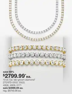 JC Penney 10 ct. t. w. lab-grown diamond‡ offer