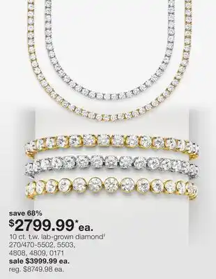 JC Penney 10 ct. t. w. lab-grown diamond‡ offer
