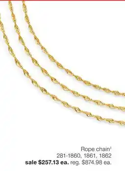 JC Penney Rope chain‡ offer