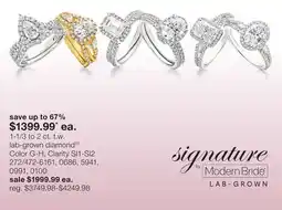 JC Penney 1-1/3 to 2 ct. t.w. lab-grown diamond‡◊ offer