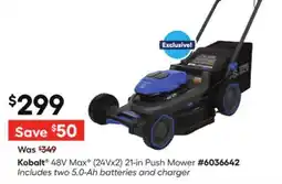 Lowe's 48V MaxB (24Vx2) 21-in Push Mower offer