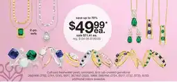 JC Penney Cultured freshwater pearl, simulated, &/or lab-created gemstone offer