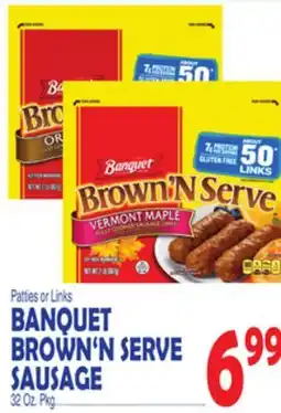 Bravo Supermarkets BANQUET BROWN'N SERVE SAUSAGE offer