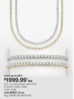 JC Penney 5 ct. t.w. lab-grown diamond‡ offer