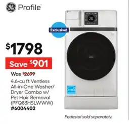 Lowe's 4.6-cu ft Ventless All-in-One Washer/ Dryer Combo w/ Pet Hair Removal offer