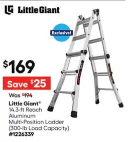 Lowe's 14.3-ft Reach Aluminum Multi-Position Ladder offer