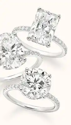 JC Penney 4-7/8 ct. t.w. lab-grown diamond 4-1/2 ct. center stone¥ offer