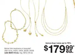 JC Penney Mirror link necklace or bracelet◊ offer