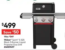 Lowe's Spirit E-325 Black 3-Burner Liquid Propane Gas Grill offer