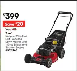 Lowe's Recycler21-in Gas Self-Propelled Lawn Mower with 140-cc Briggs and Stratton Engine offer