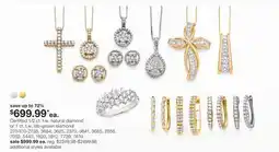 JC Penney Certified 1 2 ct. t. w. natural diamond or 1 ct. t. w. lab-grown diamond offer