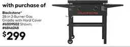 Lowe's Blackstone 28-in 2-Burner Gas Griddle with Hard Cover offer