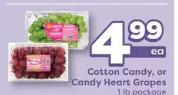 Weis Markets Cotton Candy, or Candy Heart Grapes offer