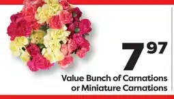 Weis Markets Value Bunch of Carnations or Miniature Carnations offer