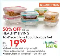 Boscov's HEALTHY LIVING 16-Piece Glass Food Storage Set offer