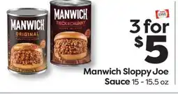 Weis Markets Manwich Sloppy Joe Sauce offer