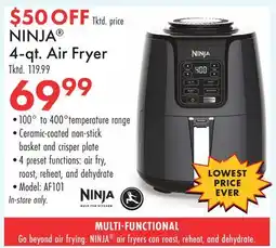 Boscov's NINJA 4-qt air fryers offer