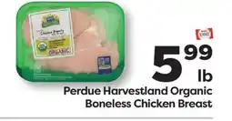 Weis Markets Perdue Harvestland Organic Boneless Chicken Breast offer