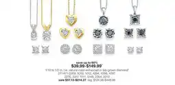 JC Penney 1/10 to 1/2 ct. t.w. natural color-enhanced or lab-grown diamond§ offer