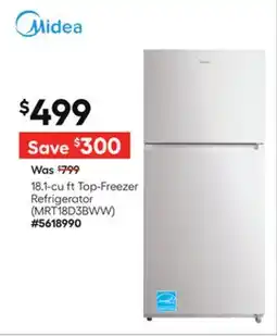 Lowe's 18.1-cu ft Top-Freezer Refrigerator offer