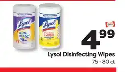 Weis Markets Lysol Disinfecting Wipes offer