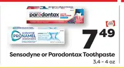 Weis Markets Sensodyne or Parodontax Toothpaste offer