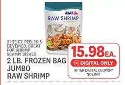Kings Food Markets 2 LB. FROZEN BAG JUMBO RAW SHRIMP offer