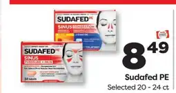 Weis Markets Sudafed PE offer